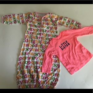 2pieces for girl 3-6 M